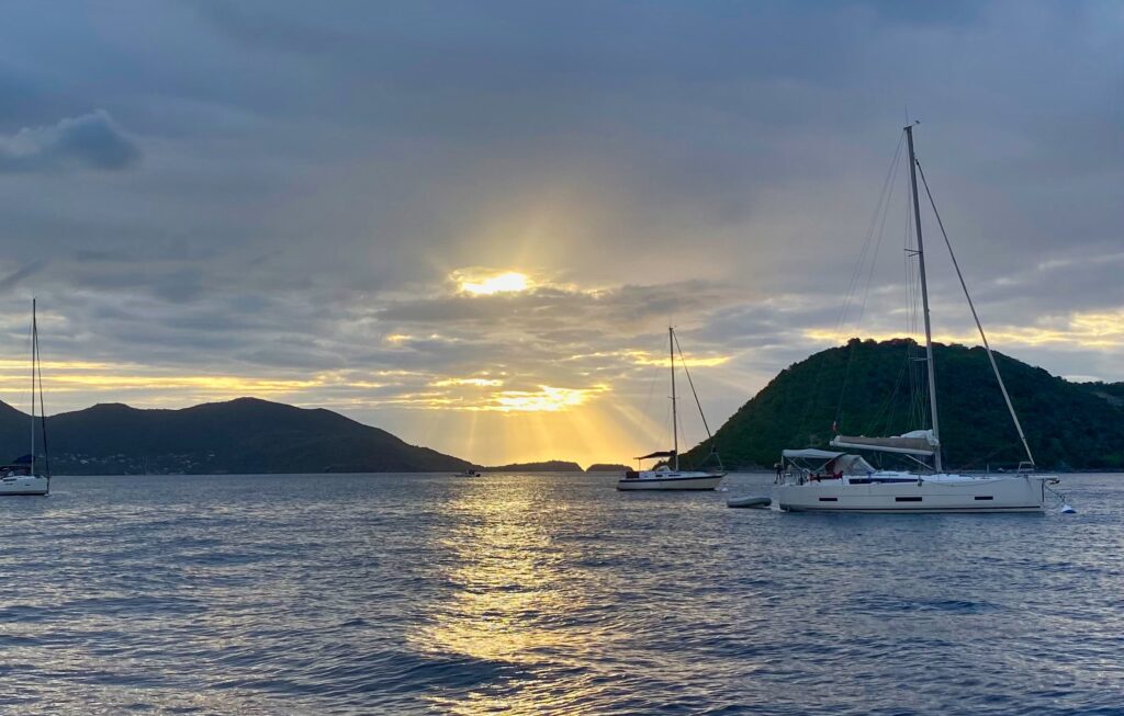 Sunset at Iles les Saintes.